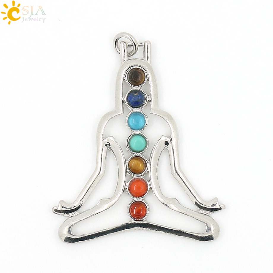 CSJA Chakras Natural Stone Cry - Yoga Health & Fitness Center 评论和价格