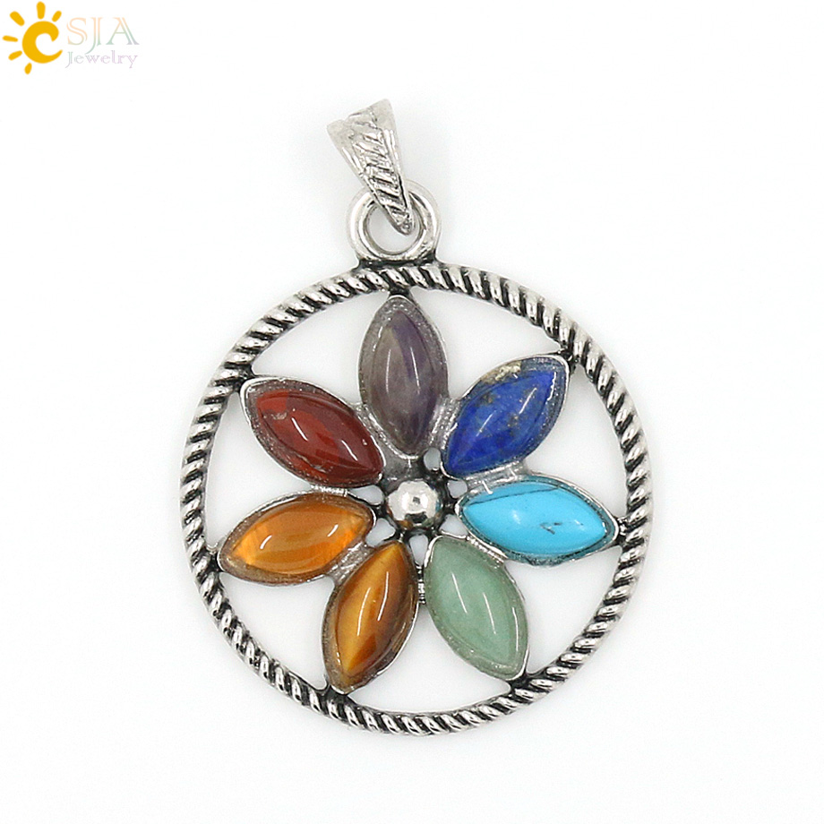 CSJA Chakras Natural Stone Cry - Yoga Health & Fitness Center 评论和价格