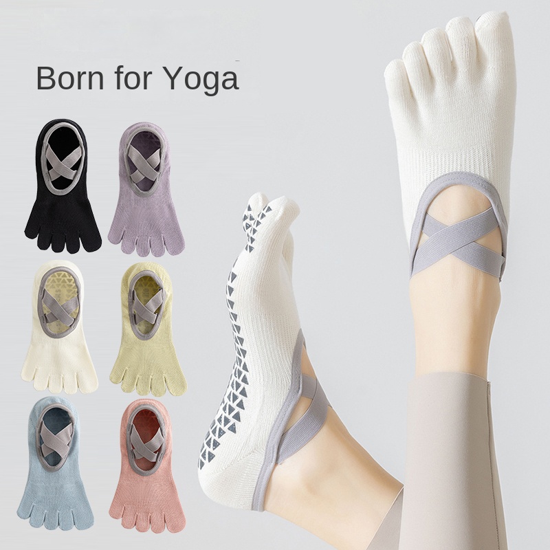 Women Non-Slip Five-Toe Yoga S - Fitness Yoga Pilates 评论和价格