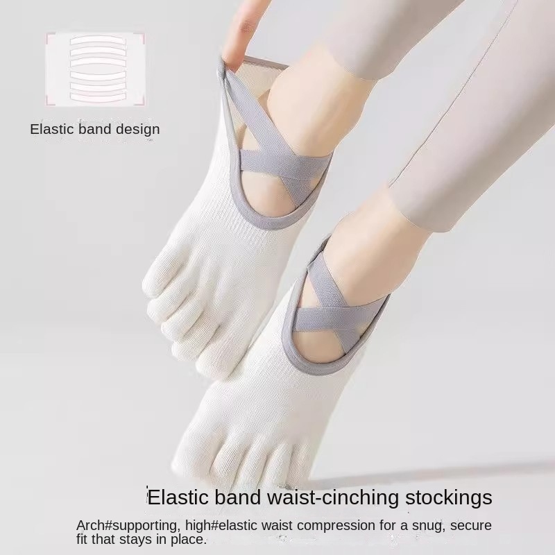 Women Non-Slip Five-Toe Yoga S - Fitness Yoga Pilates 评论和价格