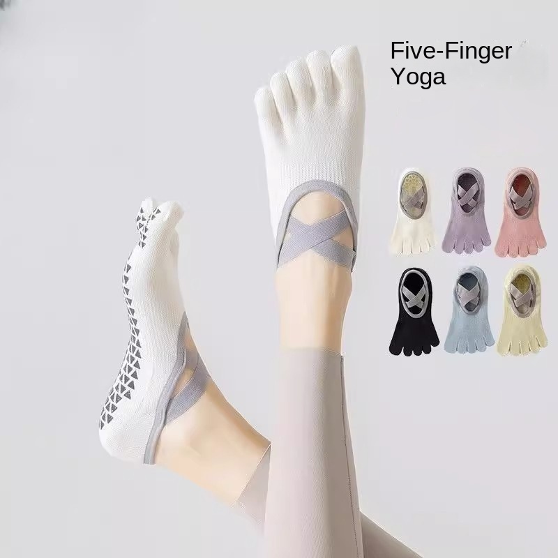 Women Non-Slip Five-Toe Yoga S - Fitness Yoga Pilates 评论和价格