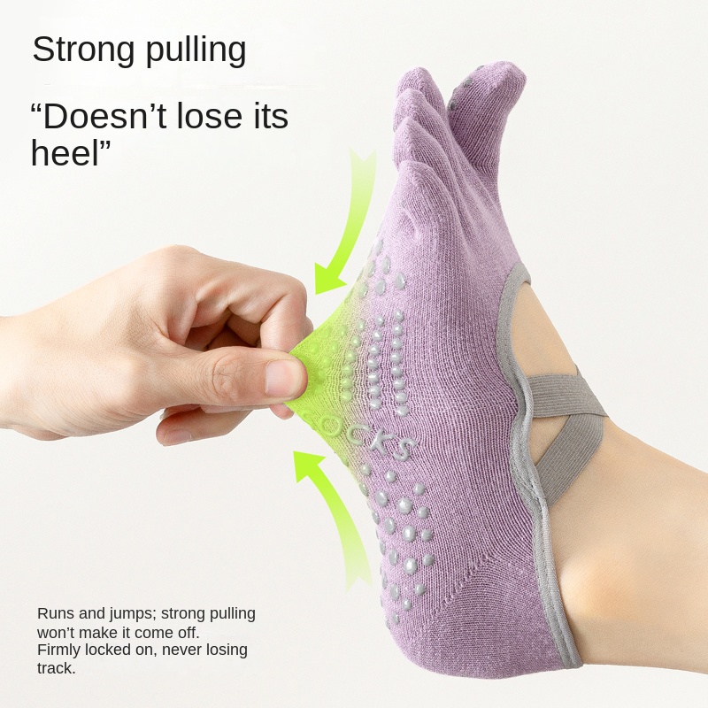 Women Non-Slip Five-Toe Yoga S - Fitness Yoga Pilates 评论和价格