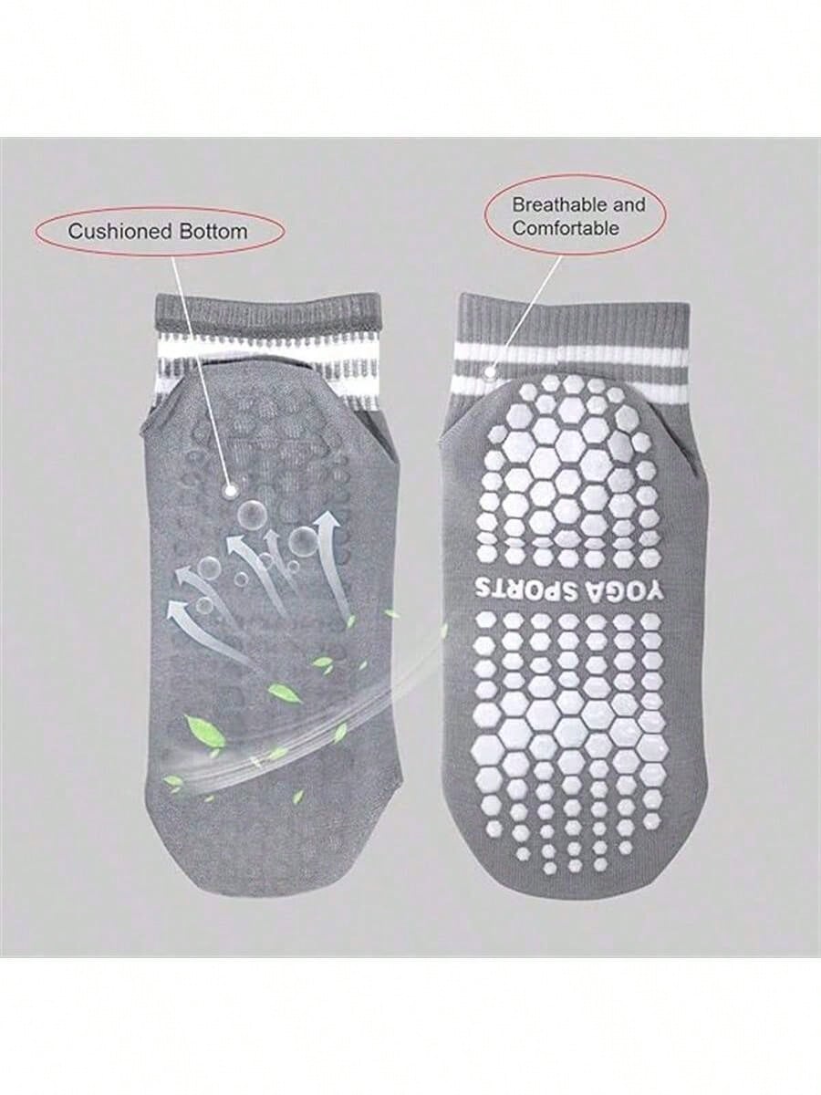 5 Pairs Women Double Stripe No - Fitness Yoga Pilates 评论和价格