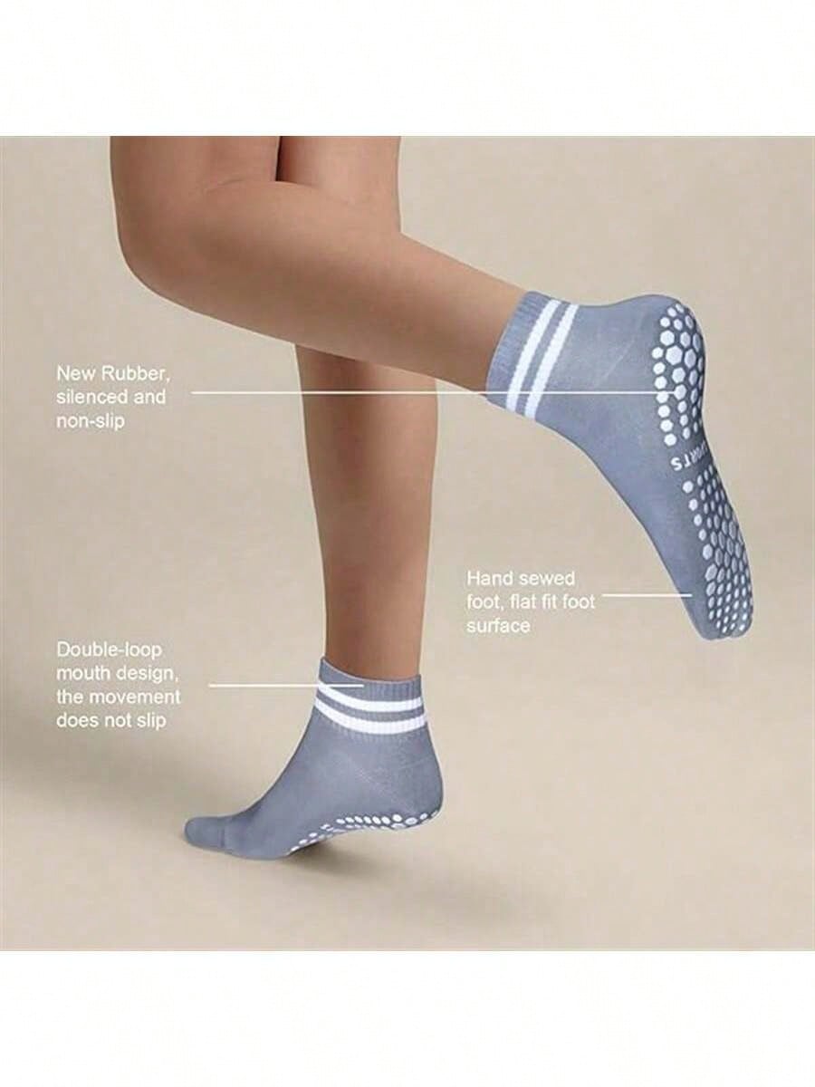 5 Pairs Women Double Stripe No - Fitness Yoga Pilates 评论和价格