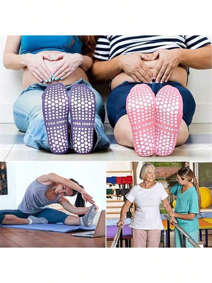 5 Pairs Women Double Stripe No - Fitness Yoga Pilates 评论和价格