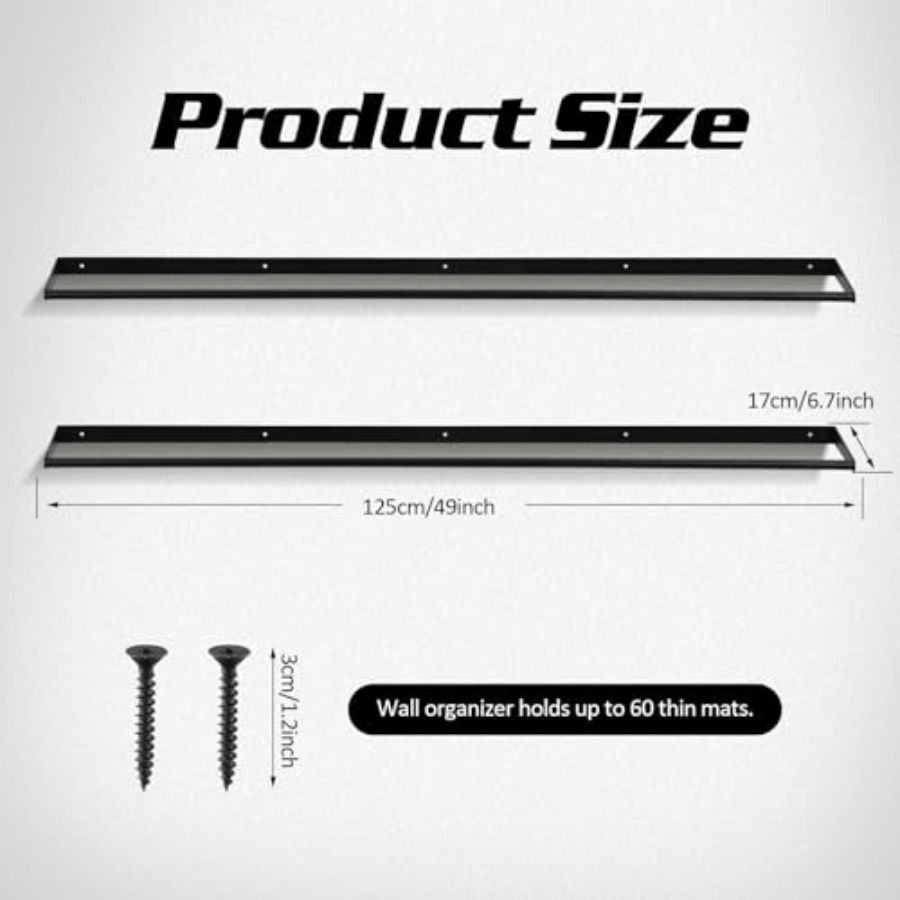 49 x 7 x 2 Yoga Mat Holder Han - Yoga Fitness Class 评论和价格