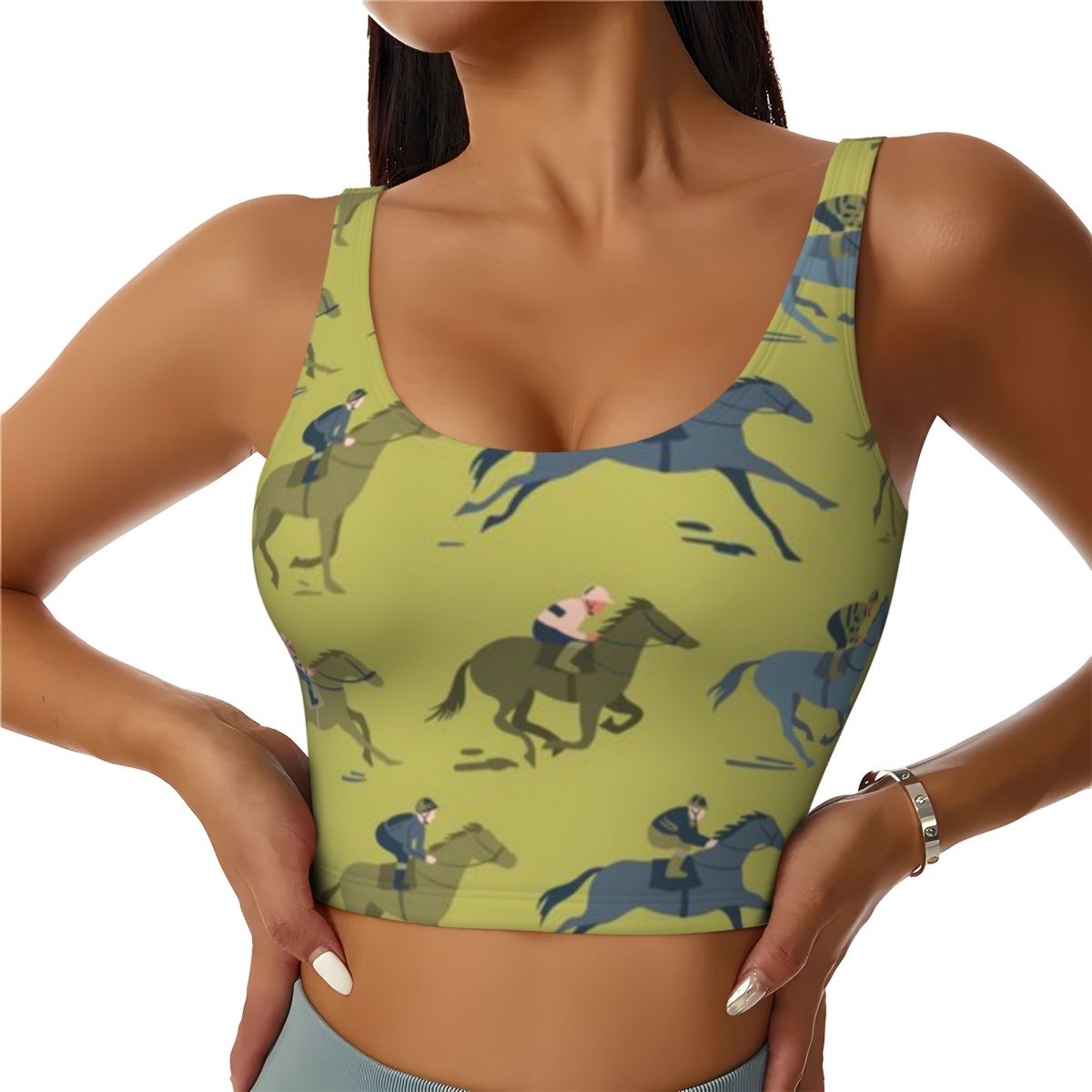 Maternity Yoga Top Horse Race  - Yoga Fitness Class 评论和价格