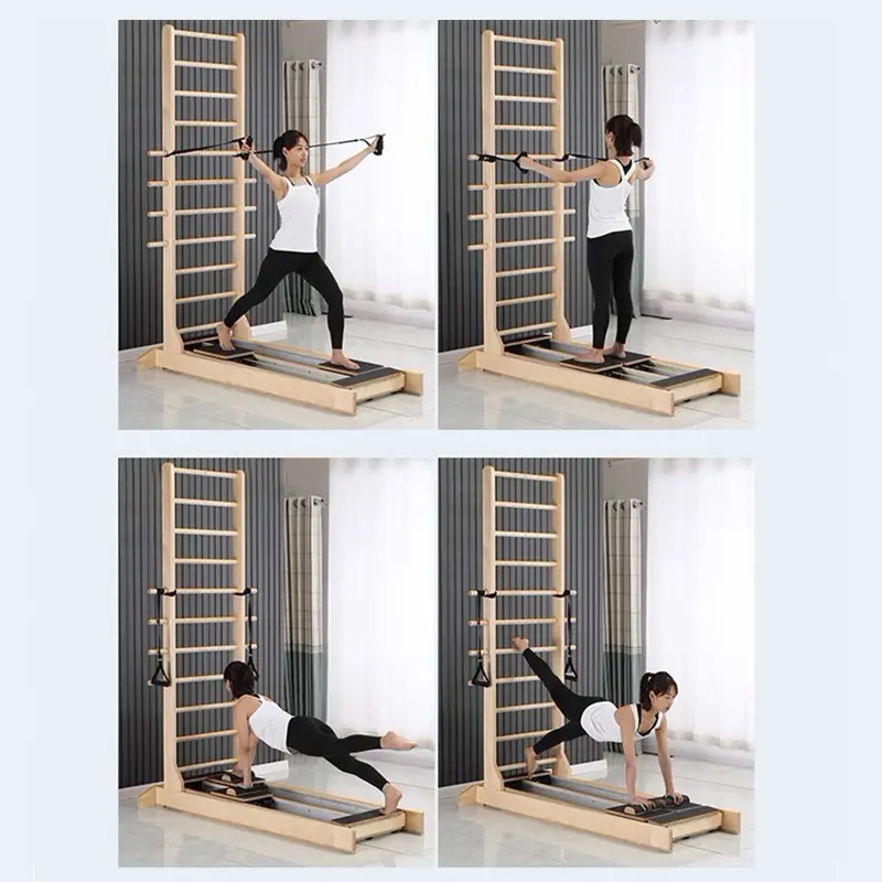 Pilates Reformer, Maple Wood D - Fitness Yoga Pilates 评论和价格