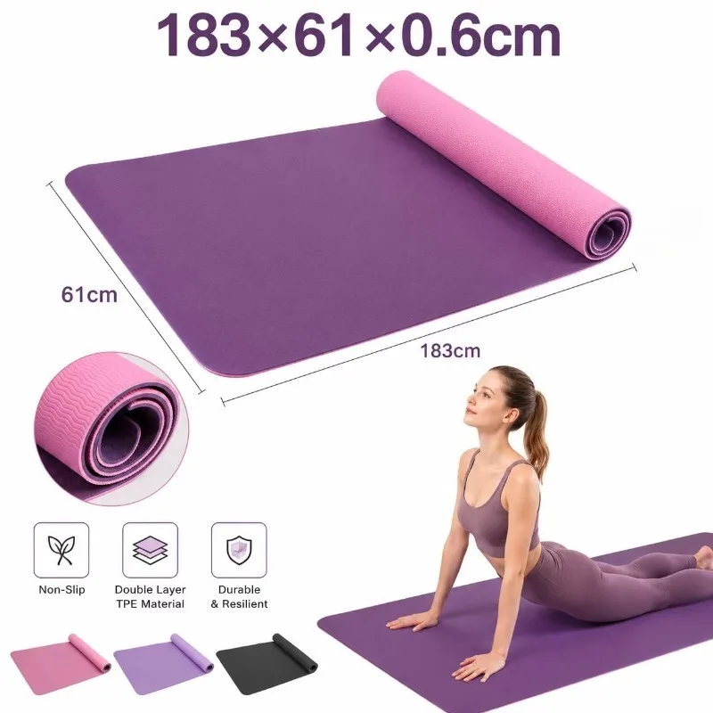 Yoga Mats Anti-slip Sport Fitn - Fitness Yoga Pilates 评论和价格