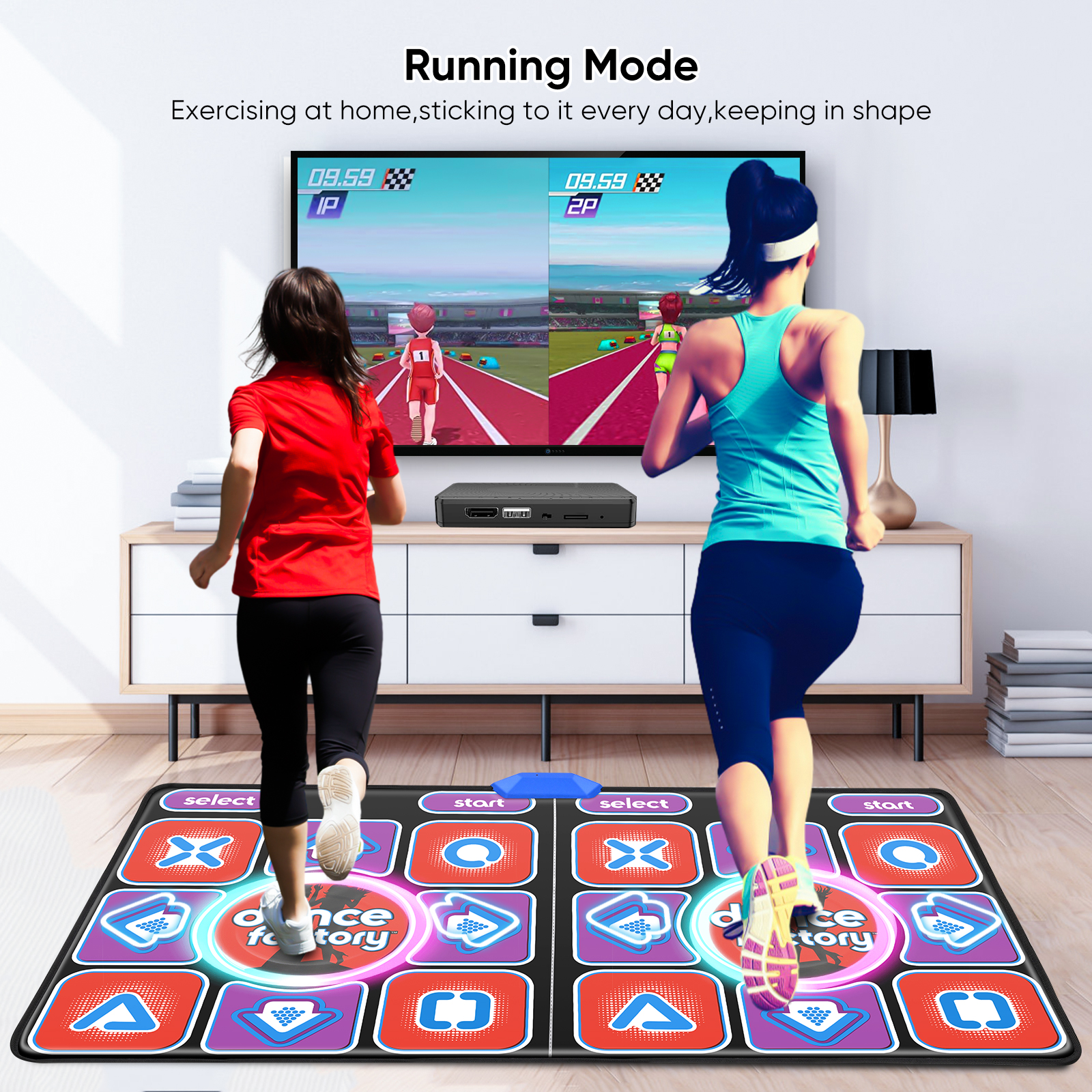 HDMI Wireless Double Dance Mat - Yoga Update Fitness 评论和价格