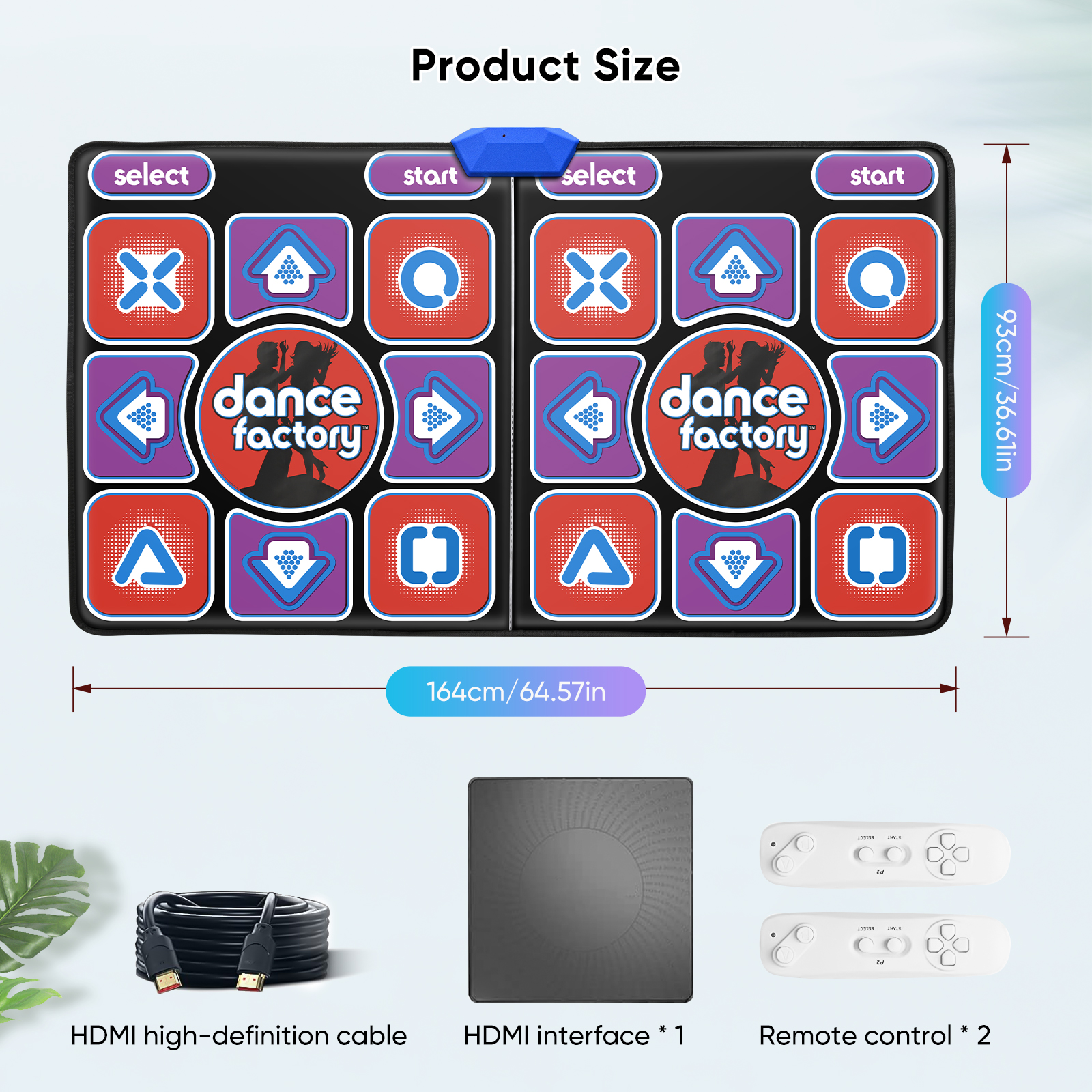 HDMI Wireless Double Dance Mat - Yoga Update Fitness 评论和价格