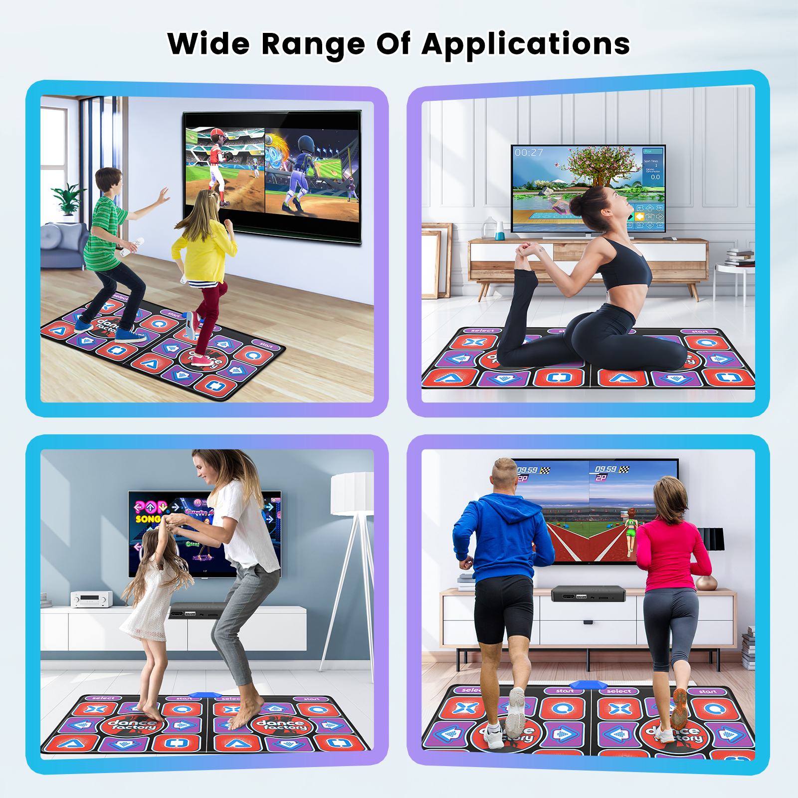 HDMI Wireless Double Dance Mat - Yoga Update Fitness 评论和价格